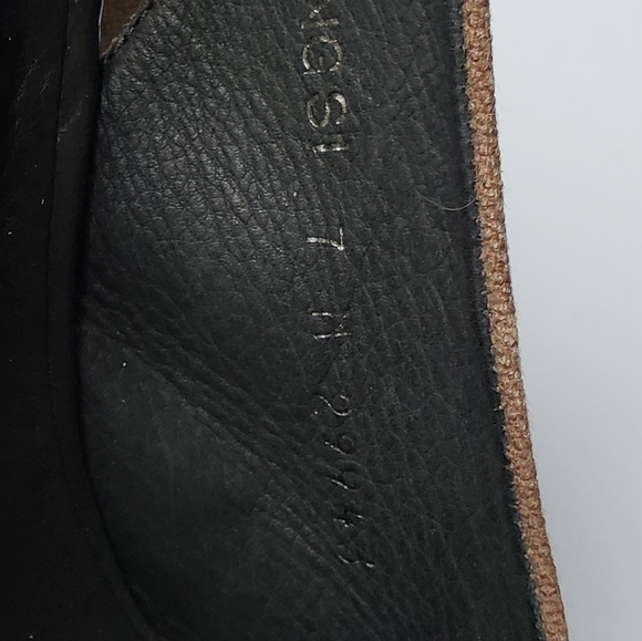 COPY - 403 Donald Pliner Ming Wedges brown canvas 7M - Picture 5 of 8